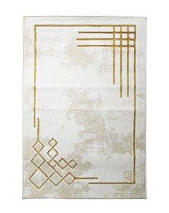 Ковер ворсовый DREAM бежевый с золотом 120х180 арт УК 1081 06 Kamalak tekstil