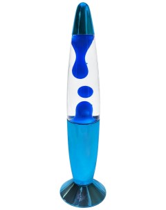 Лава лампа 41 см Хром Прозрачный Синий Hittoy