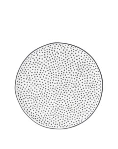 Тарелка десертная White little dots in black Размер 19 см Bastion collections