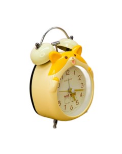 Часы будильник Hamster желтый Nobrand
