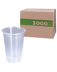 Одноразовые стаканы 200 мл КОМПЛЕКТ 3000 шт 30 упаковок по 100 шт прозрачные Nobrand