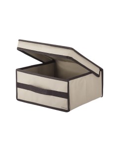 Коробка для хранения с крышкой Ордер Лайт 3015 бежевая Paxwell