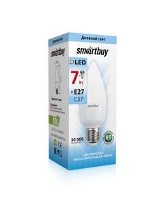 Лампа SBL C37 07 40K E27 Smartbuy