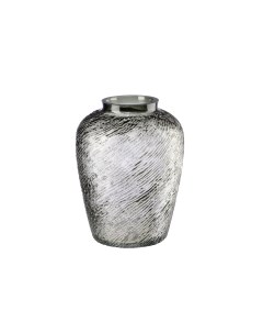Декоративная ваза из дымчатого стекла Д165 Ш165 В220 серый Вещицы