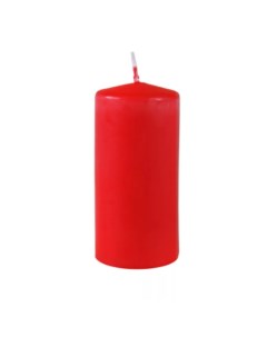 Свеча столбик 125 60 мм красная 079618 Омский свечной