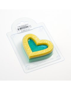 Форма для шоколада пластиковая сердце сквозное Anymolds
