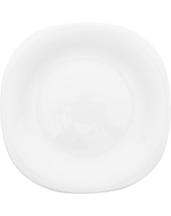 Тарелка для десертов Homeclub Quadro Classic White 19 см белая Home club