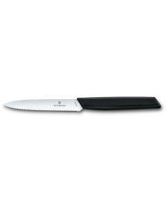 Нож кухонный для овощей и фруктов 10см Swiss Modern Черный 6 9003 10W Victorinox