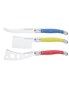 Нож для сыра набор 3 шт Colourworks Brights Kitchen craft