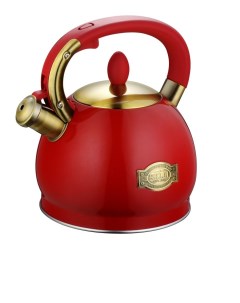 Чайник металлический на газ красный 3л KL 4556 Kelli