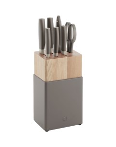 Набор кухонных ножей Now S 53090 220 цвет серый 8 предметов с подставкой Zwilling