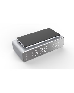 Часы будильник с быстрой беспроводной зарядкой телефона A129 295 Mypads