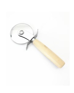 Круглый нож для пиццы из нержавеющей стали с деревянной ручкой 85 мм Urm