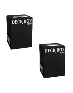 Набор из 2 пластиковых коробочек card pro чёрная 100 карт Blackfire