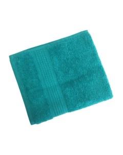 Махровое гладкокрашеное полотенце 50x90 см 460 г м2 Сине зеленый Ивановотекстиль