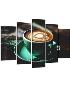 Модульная картина Чашка с кофе 80х140 см Добродаров