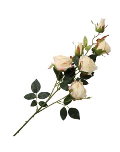 Цветок искусственный Кустовая роза 95см св желтый Айрис