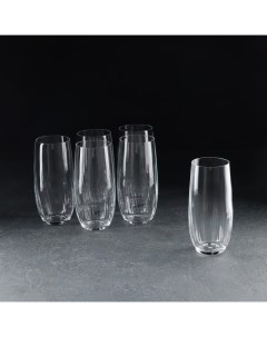 Набор стаканов для воды Клаб 6 шт 350 мл хрустальное стекло Crystal bohemia