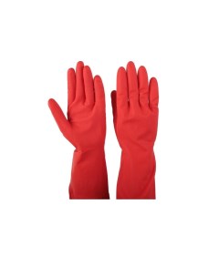 Перчатки хозяйственные размер S красные 1 пара Доляна