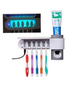 SM CX1021 Стакан для зубных щеток с системой очистки от бактерий и дозатором п Santrade