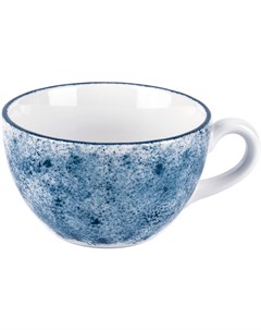 Чашка Аида чайная 280мл фарфор белый синий Lubiana