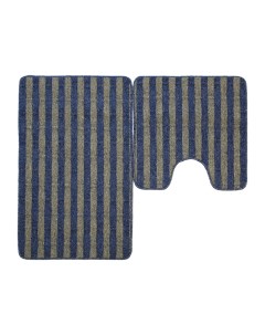 Набор ковриков для ванной ECO голубой 50х50 и 50х80 арт УКВ 10140 Kamalak tekstil