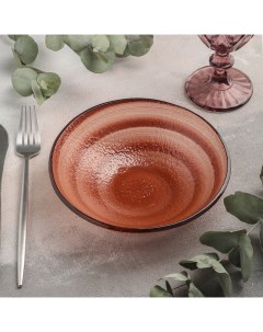 Салатник Карамель d 18 см цвет оранжевый Magistro