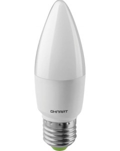 Лампа светодиодная E27 10W 6500K Свеча арт 661163 10 шт Онлайт