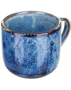 Чашка Ирис чайная 350мл 90х90х80мм фарфор голубой Kunstwerk