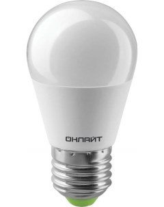 Лампа светодиодная E27 10W 2700K Шар арт 661170 10 шт Онлайт