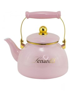 Чайник эмалированный Коллекция Miguel 2 5л Розовый Lenardi