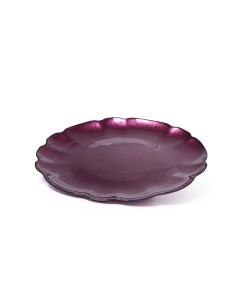 3820 Блюдо GRANADA 33см цвет пурпурный стекло Fissman