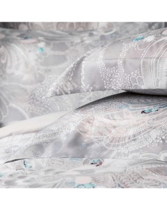 Комплект постельного белья Перла Семейный эвкалиптовое волокно серый Togas