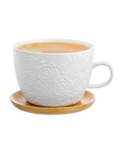 Чашка для капучино и кофе латте 500 мл 14 5х12 8х9 см Розы Elan gallery