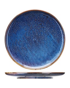 Тарелка мелкая Ирис синяя D 290 мм 3013394 Kunstwerk