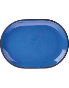 Блюдо овальное Синий крафт L 31 22 см 3022764 Борисовская керамика
