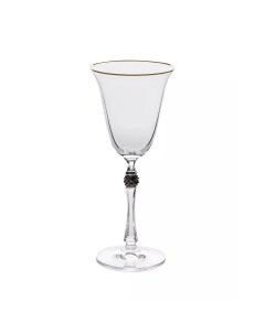 Набор бокалов для белого вина Parus платиновый шар 185 мл 6 шт Crystalite bohemia
