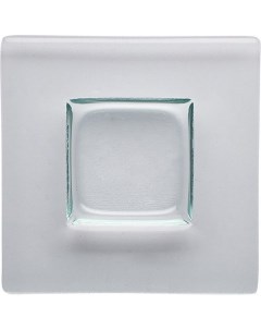 Тарелка квадратная Бордер 13х13 см прозрачная 3010127 Bdk-glass