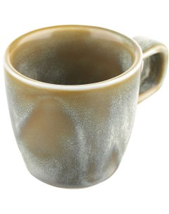 Чашка Агава кофейная 100мл 65х65х62мм фарфор зеленый матовый Kunstwerk