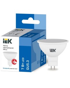 Лампа светодиодная GU5 3 7W 6500K арт 641471 10 шт Iek