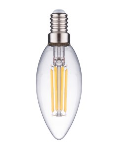 Лампа светодиодная нитевидная прозрачная свеча С35 11 Вт 4000 К Е27 Комплект 10 шт Фарлайт