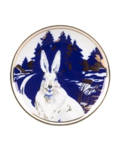 Декоративная тарелка Каникулы зайца Ампира 19 5 см Фарфор Императорский фарфоровый завод