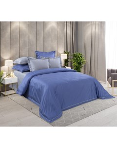 Комплект постельного белья Ожидание 2 спальный хлопок синий Текс-дизайн