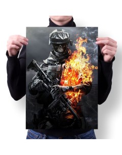 Плакат А1 Принт Battlefield Бателфилд 6 Migom