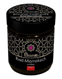 Ароматическая свеча Риад Марракеш Bougie Parfumee Riad Marrakech амбра 100г Argan oil