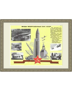 Виды вооруженных сил СССР Советский плакат Rarita