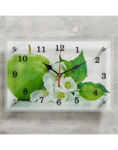 Часы настенные серия Кухня Яблоко 20х30 см Сюжет