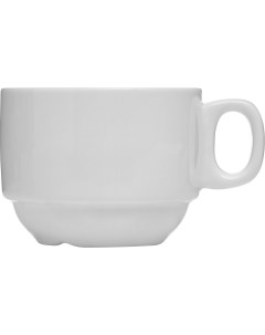 Чашка чайная 190мл 101х79х60мм фарфор белый Kunstwerk