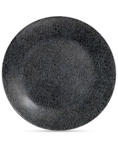 Тарелка обеденная стекло 20 см круглая Zoe black V0118 Luminarc