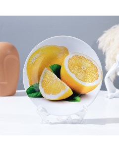 Тарелка декоративная Сочный лимон настенная D 17 5 см Nobrand
